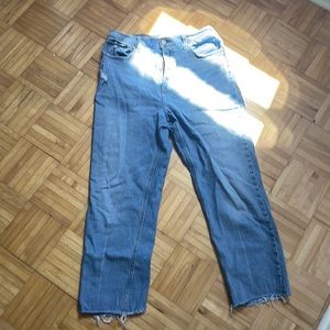 Abercrombie Ankle Straight Ultra High Rise Curve Love